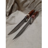 БЛИЗНЮК авторський ніж ручної роботи майстра Leo Knife, сталь - n690 в нержавіючому дамаску, 60 HRC, купити замовити в Україні